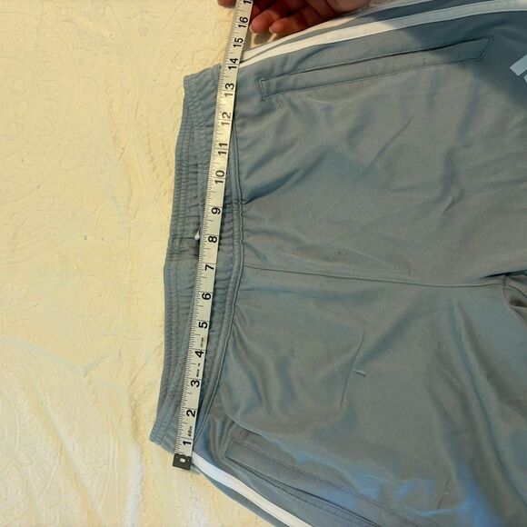 Adidas size Medium Light Dusty Blue Athletic Athleisure Soccer Sweatpant Joggers - Picture 7 of 9